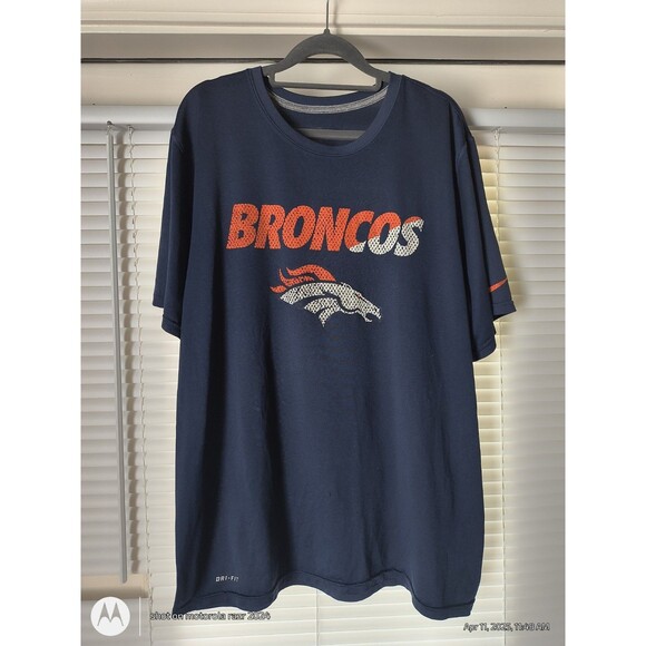 Nike NFL Dri-Fit Denver Broncos T-Shirt Size Men’s X- Large - Picture 1 of 7